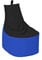 MILLINDABAG Modern Sitzsack für Kinder und Erwachsene Sessel Kissen In & Outdoor Gaminggeignet & bereits gefüllt Sitzkissen Bodenkissen (Blau - Schwarz, XXL - Durchmesser 78 cm ohne Hocker)