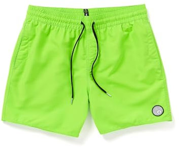 Volcom Herren Lido Solid Badehose, 40,6 cm Boardshorts, Electric Green, L