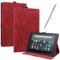 JayModCase Custodia per Amazon All-New Kindle Fire 7 Tablet (2022 Release-12th Generation) Pelle PU Flip Stand Cover, Angolo di Supporto Regolabile (Rosso)