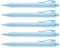 Faber-Castell 205201 - Kugelschreiber Daily Ball sky blue, 5 Stück, mit auswechselbarer XB Mine, dokumentenecht