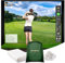 Durbles Golf-Simulator-Schlagbildschirm – Premium-Dreischichtiger Start-Monitor-Projektor mit HD-Visuellen, Indoor-Übung für Gehäuse und Netz, Schlagbildschirm mit Ösen und Bungee-Seilen