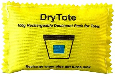 Lot de 25 déshydratants rechargeables 100 g – Sac absorbant l'humidité – Déshumidificateur déshydratant en gel de silice pour bacs de rangement et sacs fourre-tout