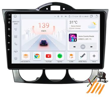 YLOXFW Autoradio Stereo Android 13.0 Navi für Mazda RX8 RX-8 2003-2021 Sat GPS Navigation 9 Zoll Cartablet DVD Multimedia Player FM BT Receiver mit Carplay 4G 5G WiFi DSP SWC,M6 pro plus3