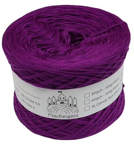 Bobbel einfarbig 200g - 760m 4 fädig Bobbel Wolle Farbverlaufsgarn handstrickgarn stricken häkeln (Bischof)