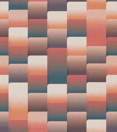 Rasch Tapete 363890 - Fototapete auf Vlies mit runden Ecken und Kanten in Rot und Beige aus der Kollektion Magicwalls - 3,00 m x 2,65 m (LxB)