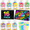 LIKYMO Party Bag Fillers for Kids - Scratch Art Party Bag Fillers, Arts and Crafts Rainbow Scratch Notebooks Gifts age 4-9 Birthday Classroom Gifts for Boys Girls (16-pack)
