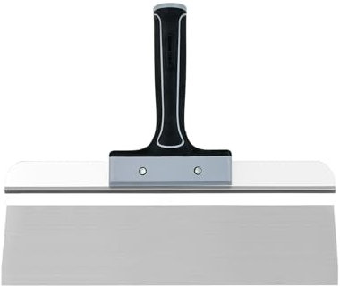 ROLLINGDOG Couteau à enduire de 350 mm – Couteau à enduire pour cloison sèche, extrémité filetée pouvant être fixée à une rallonge, lame en acier inoxydable, idéal pour écumer et lisser les murs et