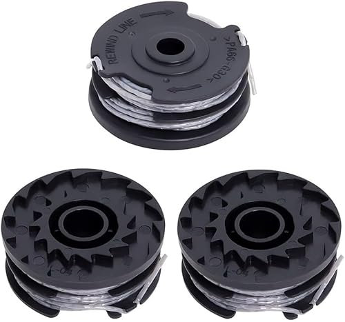 Daaxing 3 bobine di filo di ricambio per decespugliatore Greenworks G40ltk2/ G40ltk2x / G40lt / 2101507, filo di nylon 9 m di diametro 1,65 mm diametro della filettatura