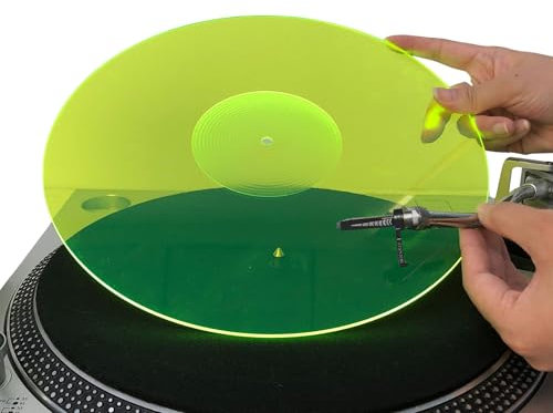 M MSDEE Turntable Slipmat for Vinyl LP Record Player 12 Acrylic Slipmat, Anti Static Mats Turntable, Improve Bass and Sound Quality, Anti Vibration Platter Mat, DJ Slipmats
