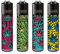 Clipper Feuerzeuge 4er Set (Leaves #40)