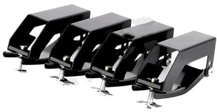 Baca Coche Clip Sujeción Universal para Marco Equipaje con Cojín Tira Goma Soporte Garra Portaequipajes En El Techo del Coche Barra Transversal 4 Uds Coche Barras De Techo