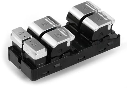 Audi 4K0959851C3Q7 Schalter elektrische Fensterheber Fahrerseite silber