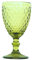 Ekilikua Home | Copa de Cristal 330 ml | Pack 6 Unidades | Set 6 Copas de Vino | Ideal para bodas, comuniones, celebraciones (Verde)