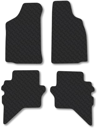 Ford Ranger (1998-2006) 5mm Rubber Car Mats | Heavy Duty Rubber Tailored Fit Floor Mats Full Coverage Durable Waterproof Accessories Easy Clean Anti Slip Made in the UK