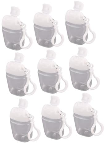 VALICLUD Travel Bottles Keychain Pcs Empty Makeup Cosmetic Bottles Squeeze Nozzle for Hand Lotion