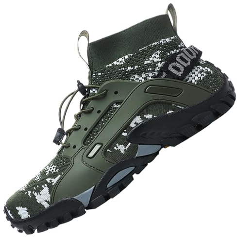 VTASQ Hiking Boots Mens Outdoor Non-Slip Trekking Mountaineering Shoes Trainers Lightweight Camping Climbing Shoes Sneaker Camouflage 9 UK