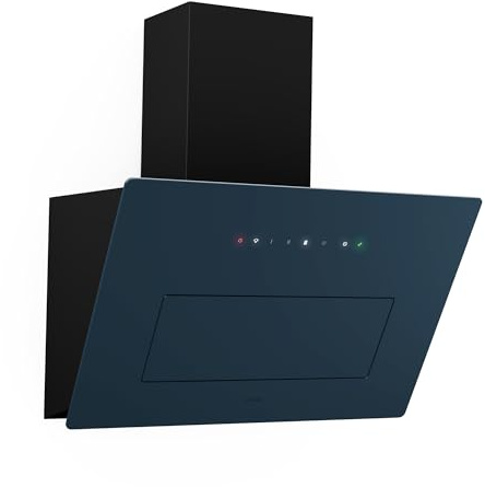 KLARSTEIN SleekAir Cooker Hood - 60cm Kitchen Extractor, 717 m³/h Air Flow, A++ Energy Efficiency, Touch Control, Dual Ventilation, LED Lighting 2700-6500K, Anthracite