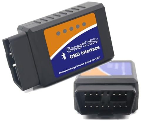 OBD Bluetooth - Diagnostic OBD Auto | Lisez & Effacez Les Codes Erreurs | Compatible Tous Véhicules, Android & iPhone | Valise OBD - Support 7j/7 - SmartOBD