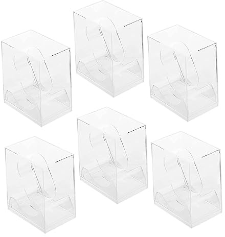 IMIKEYA Transparente Uhrenbox Aufbewahrungsbox 6 Fächer Kunststoff Schublade Uhrenhalter Schmuckvitrine Für Schmuckaufbewahrung Reise