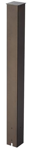 VEVOR Supporto per Cassetta Postale, 1094 x 110 x 110 mm in Acciaio da Interrare con Superficie Verniciata a Polvere, Kit di Manicotti per Pali in Metallo, Uso Residenziale Esterno, Bronzo