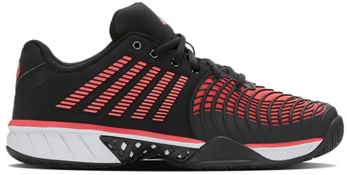 K-Swiss Men's Express Light 3 Padel Shoe, Black/Micro CHIP/NEON Lava, 11 M