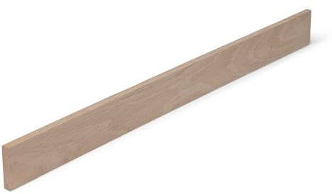 Woodsellers® Holzleiste Eiche gehobelt 1000 × 25 × 8 mm – Massivholzleiste naturbelassen & verleimfertig – für Möbel, Innenausbau & DIY