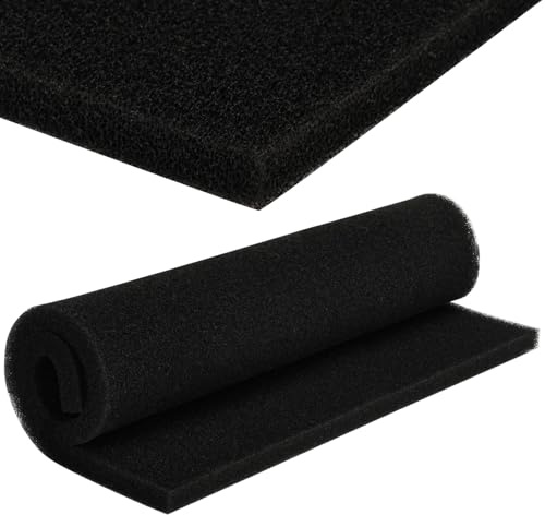 Filtermatte Luftfiltermatte 1Stk Filterschwamm Fein(42cmx30cmx10mm) | Filtervlies zum Zuschneiden Schaumstofffilter für Motorrad Scooter Rasenmäher Luftreiniger Motorhacke Aquarien Universell