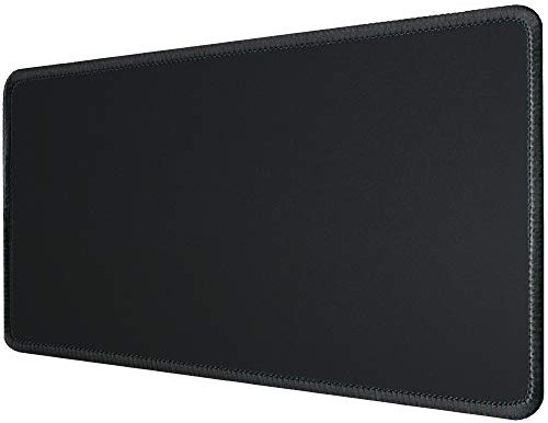 silmo Mauspad XL 900 x 300 mm großes Mousepad - Groß Schwarz - Vernähter Rand, rutschfest & leise, Gaming Büro Office Homeoffice - Tastatur XXL - 90 x 30 cm Mouse Pad Mat - alle Maus Arten