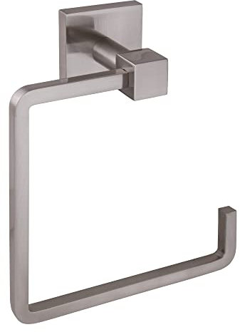Design House 581447 Karsen Handtuchring, Nickel satiniert, Zinc Aluminium Zink, Satin/Nickelfarben