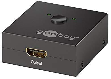 Goobay 58980 HDMI Umschaltbox, 2 Eingänge / 1 Ausgang