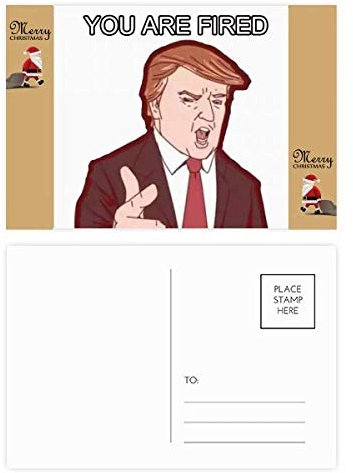 Amerika American President Cartoon Bild Santa Claus Geschenk Postkarte Dankeskarte Mailing 20 Stück