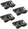Evemodel 4Stk. Modellbahn Spur H0 1:87 hohe Felge Psyllium Drehgestell 36'' Radsatz HP0687