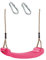h2i Schaukel aus Kunststoff für Kinder und Kleinkinder | Wetterfester Schaukelsitz Indoor & Outdoor | Höhenverstellbare Seile | Outdoor-Spielzeug für Jungen & Mädchen | pink