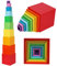 Toys of Wood Oxford Holzstapelbox Regenbogen-Farben-Nesting und Sorting Cups Blöcke für Kleinkinder-Stacking Würfel Educational Lernen Spielzeug für 2 Jahre alt Montessori-Materialien