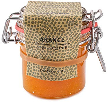 Lazzaris 1901 - Salsa di arance 120 g Gourmet - 6 vasi per cartone