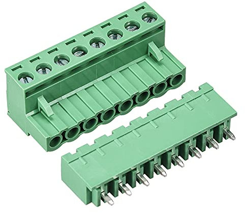 mapa 8 Pin 5.08mm Passo Maschio Femmina PCB Morsettiera Vite 5 Set