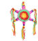 Mexikanische Pinata Stern Party Deko Mexican Star für Karneval Fasching Geburtstag Kindergeburtstag befüllbar