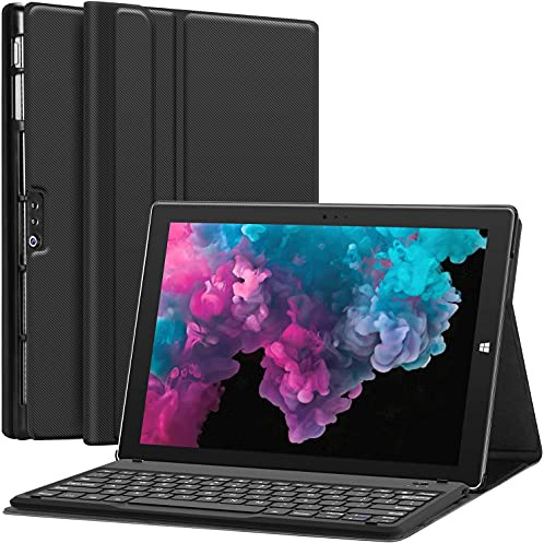 Earto Tastatur für Samsung Galaxy Tab S7 11 Zoll 2020 | Smart Touchpad, S-Pen Halter, Ultradünne Magnetische QWERTZ Tastatur, Kabellos, Schwarz