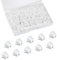 AIEX 250 Pièces 5 mm Cache Trou en Plastique Blanc Bouchon Plastique pour Meuble Rond Vis Perceuse Trous Sorties Armoire Étagères