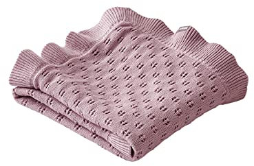 Vertbaudet Baby Strickdecke,Provence, Pointelle-Muster