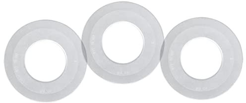 Toilet Flush Valve Seal Compatible with Geberit Flush Valve Base Sealing Washer Toilet Outlet Repair Rubber Seal 816 418 00 1, 3 Packs