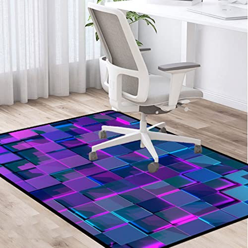 PLMM Bürostuhl Unterlage Bodenschutzmatte Gaming Teppich Unterlage Schreibtischstuhl Gaming Stuhl Unterlage Fußbodenschutz 100×120CM