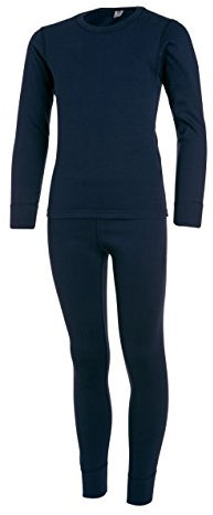Medico Herren Thermounterwäsche Winterwäsche Skiunterwäsche Set Navy/Blau Größe: XXL