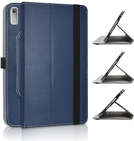 JRTAL Case for Lenovo Tab P11 2nd Gen, Premium PU Leather 360 Degree Rotating Flip Cover for Lenovo Tab P11 (2nd Gen) TB350FU 11.5 Tablet (Not Fit Tab P11 Pro) - Dark Blue
