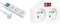 Electraline 32040 Bloc 3 Prises avec Interrupteur/fiche Plate 1,5 m Blanc & 531192 Adapteur Fiche Multiprise Biplite avec Interrupteur 2 Prise 16A, Blanc