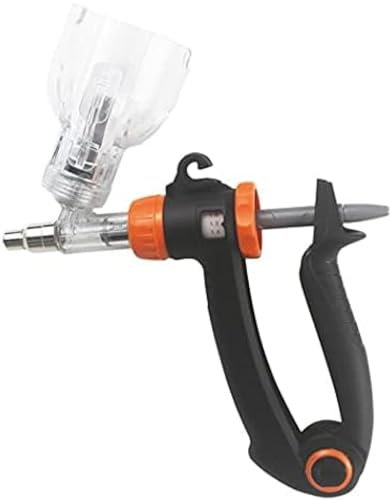 Rinderspritzenpistolen-Injektor Mit 12 Nadeln Zufälliger Größe, 2 Ml/6 Ml Automatische Viehbestands-Kontinuierspritze, Metall-Multifunktionsgerät Für Bauernhof-Veterinär-Hühner-Schaf-Pferd,2 Ml,YU