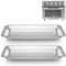 Stainless Steel Baking Tray Pan Compatible with Cuisinart Airfryer TOA-060 and TOA-065,Dishwasher Safe Cuisinart Air Fryer Toaster Oven Replacement Tray 2 Set.