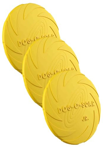 TRIXIE Dog Disc Caoutchouc Naturel 15 cm- Coloris aléatoire (Lot de 3)