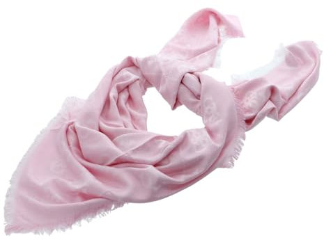 GUESS Eliette Logo Kefiah Scarf 135X135 Pink