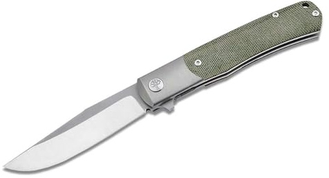 Böker SOLINGEN® TRPPR Micarta Gentleman Knife - Flipper pocket knife with clip - professional folding - MagnaCut blade - handmade EDC knife noble - frame-lock trapper with case